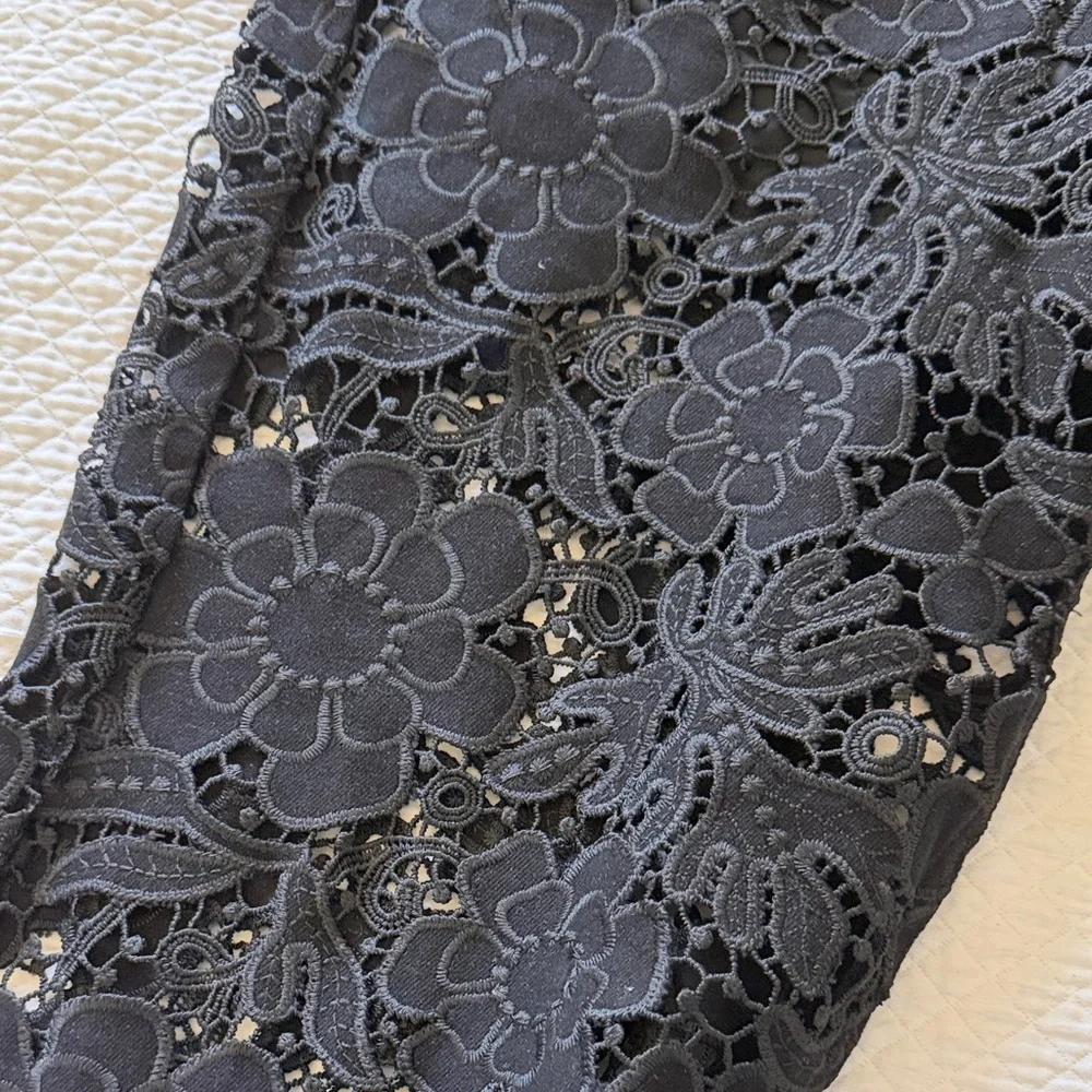 The Noli Shop Black Lace Floral Pants size 30 - Picture 7 of 16
